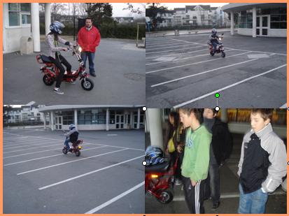 Nous roulons sur des scooters à vitesse limitée !!!